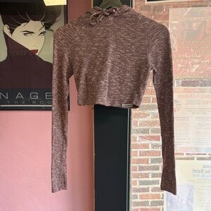 Gymshark Maroon Knit Crop Top